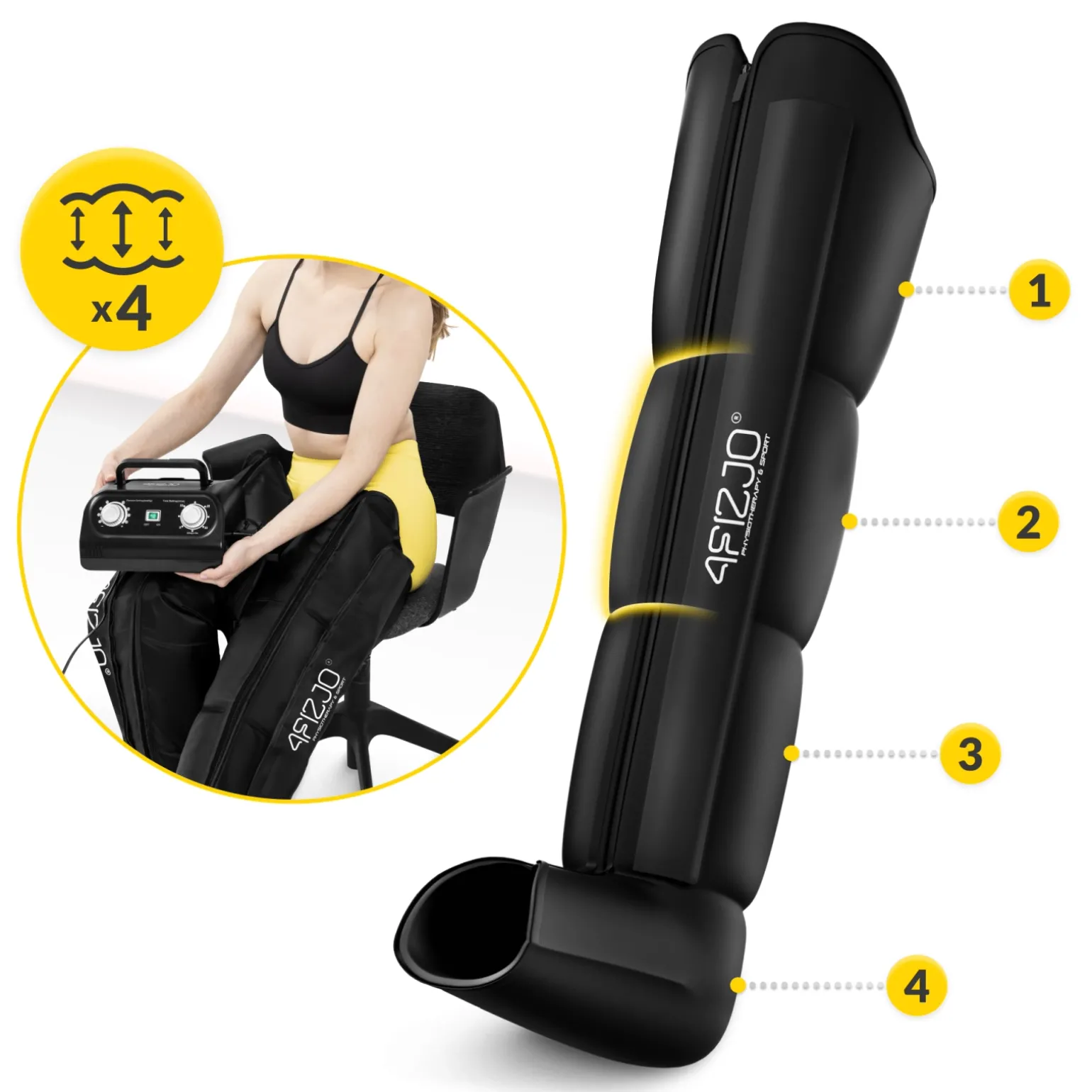 Aparat do drenażu limfatycznego Air Compression Therapy System STD C4 rozm. S/M