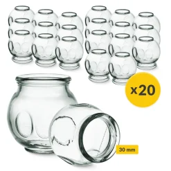 Bańki chińskie ogniowe szklane 20 szt.