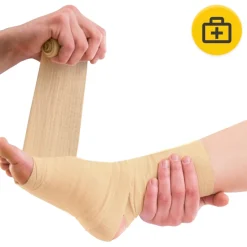 Bandaż kohezyjny samoprzylepny 4,5 m × 5 cm beżowy