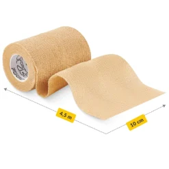 Bandaż kohezyjny samoprzylepny 4,5 m × 10 cm beżowy