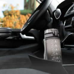 Butelka motywacyjna na wodę 0,5 L szara