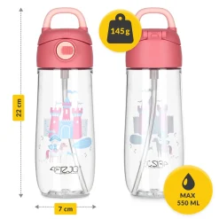 Butelka na wodę dla dzieci ZAMEK 550 ml