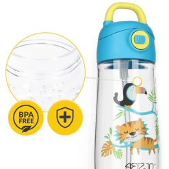 Butelka na wodę dla dzieci DŻUNGLA 550 ml