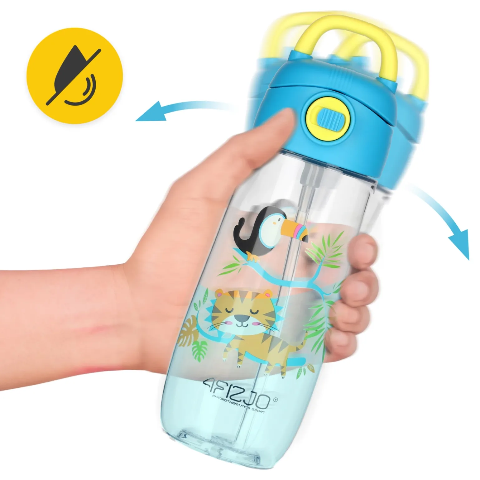 Butelka na wodę dla dzieci DŻUNGLA 550 ml