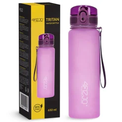 Butelka sportowa na wodę 650 ml różowa
