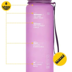 Butelka sportowa na wodę 650 ml różowa