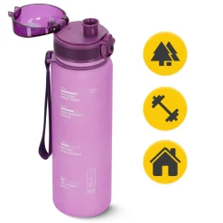 Butelka sportowa na wodę 650 ml różowa
