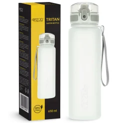 Butelka sportowa na wodę 650 ml szara