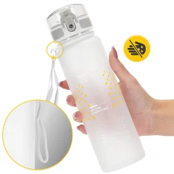 Butelka sportowa na wodę 650 ml szara
