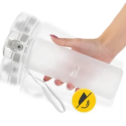 Butelka sportowa na wodę 650 ml szara