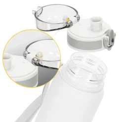 Butelka sportowa na wodę 650 ml szara
