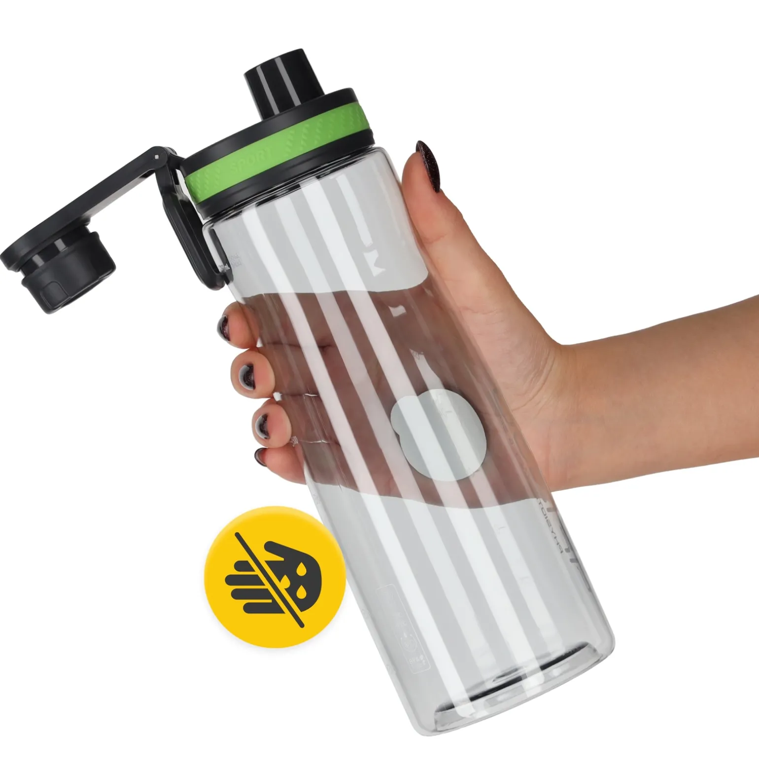 Butelka sportowa na wodę 850 ml zielona