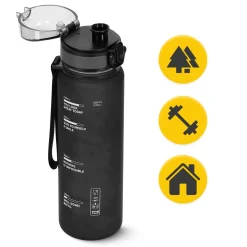 Butelka sportowa na wodę 650 ml czarna