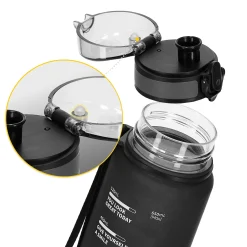 Butelka sportowa na wodę 650 ml czarna