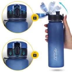 Butelka sportowa na wodę 650 ml niebieska