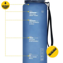 Butelka sportowa na wodę 650 ml niebieska
