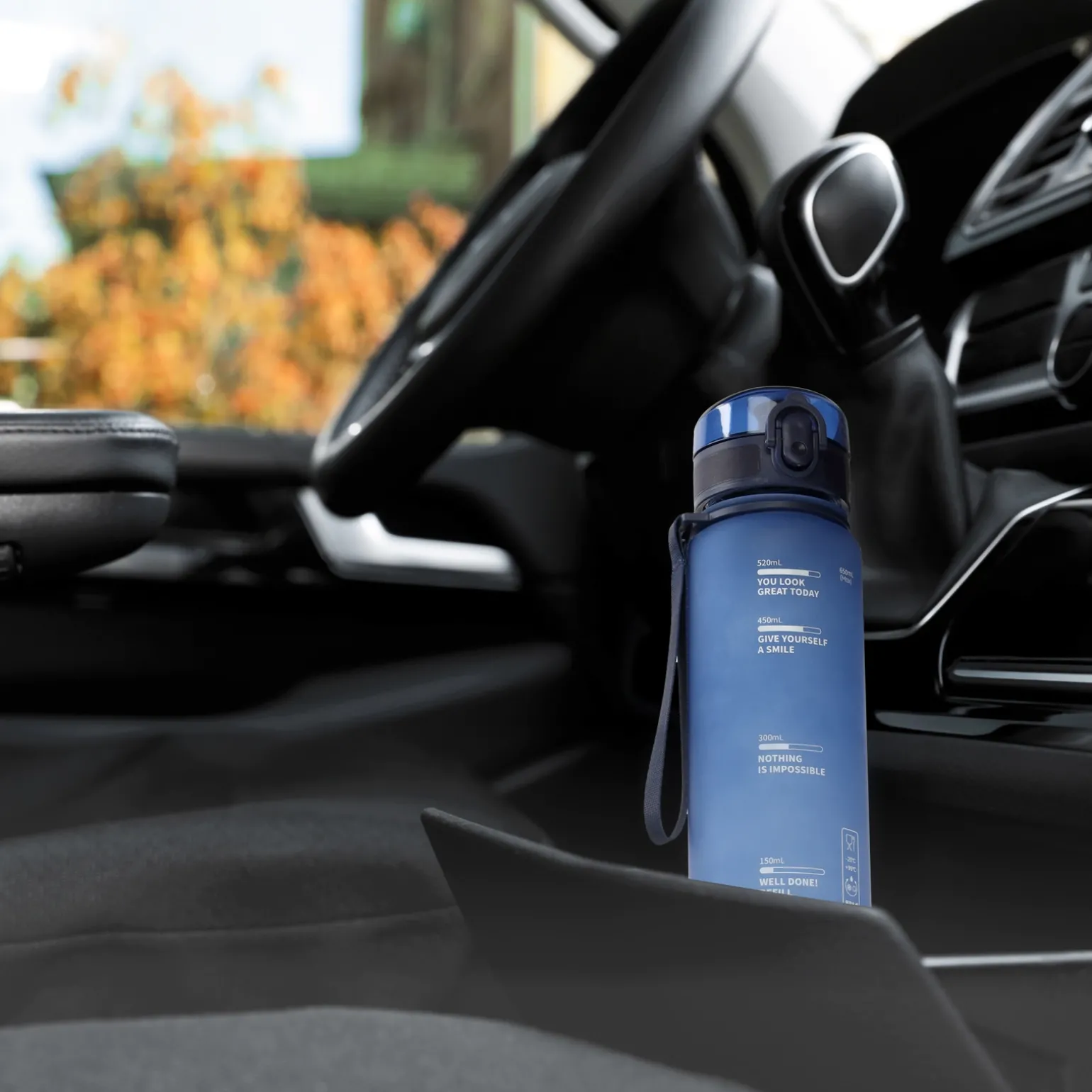Butelka sportowa na wodę 650 ml niebieska