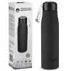 Butelka termiczna 540 ml z paskiem czarna