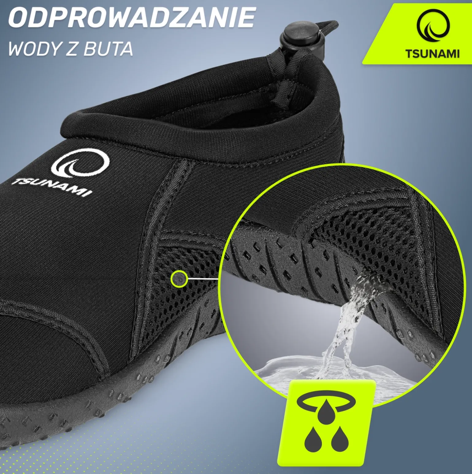 Buty do wody TSUNAMI Slip-on rozmiar 44