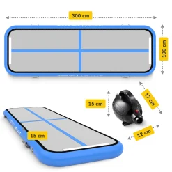 Ścieżka akrobatyczna AIR MAT 3 x 1 x 0,15 m