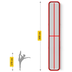Ścieżka akrobatyczna AIR MAT 6 x 1 x 0,15 m z pompką