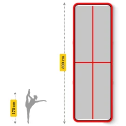 Ścieżka akrobatyczna AIR MAT 6 x 2 x 0,2 m