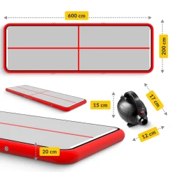 Ścieżka akrobatyczna AIR MAT 6 x 2 x 0,2 m