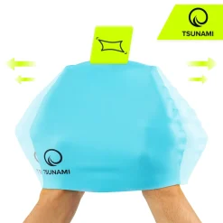 Czepek na basen dla dzieci TSUNAMI niebieski