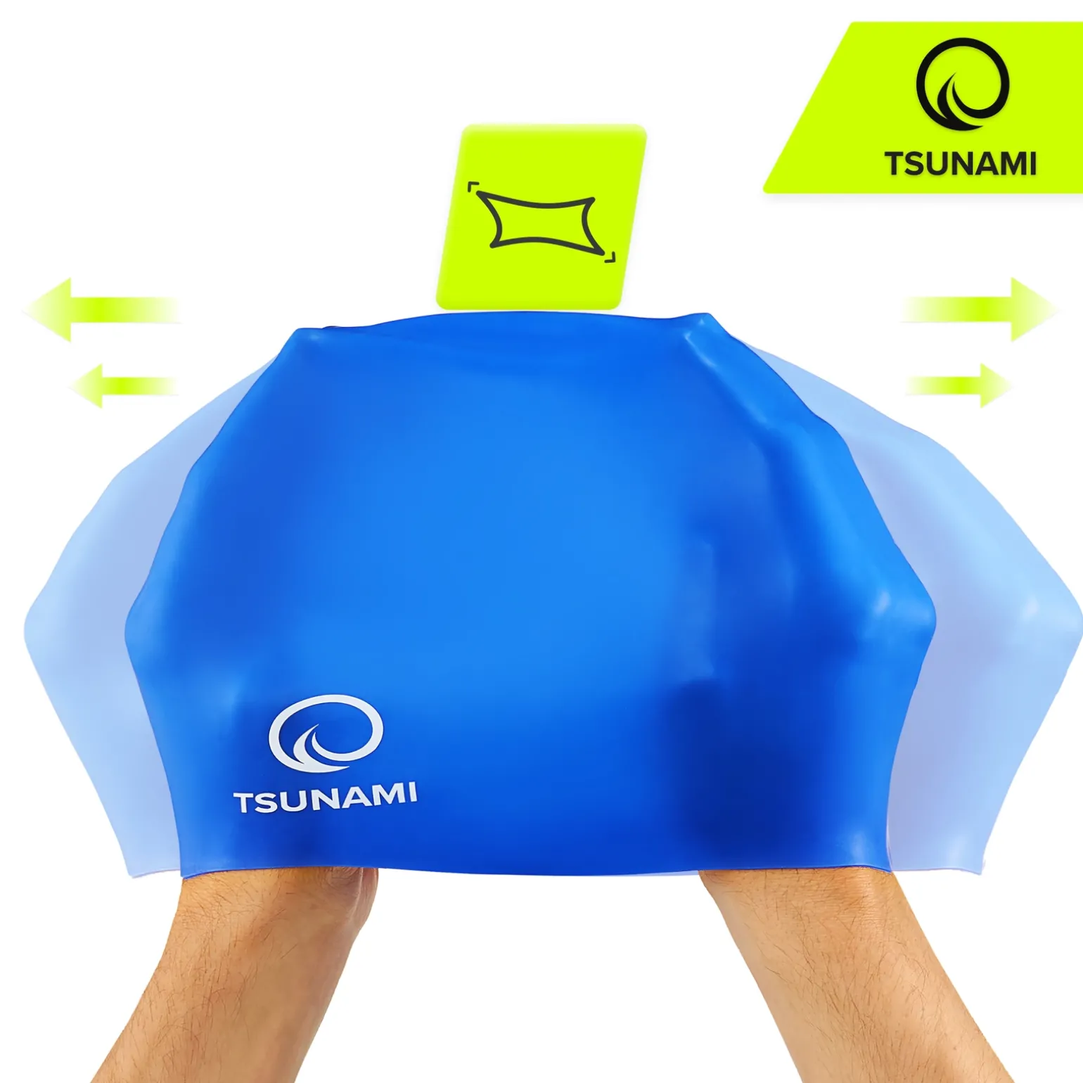 Czepek na basen unisex TSUNAMI PRO niebieski