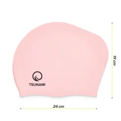Czepek na basen unisex TSUNAMI różowy