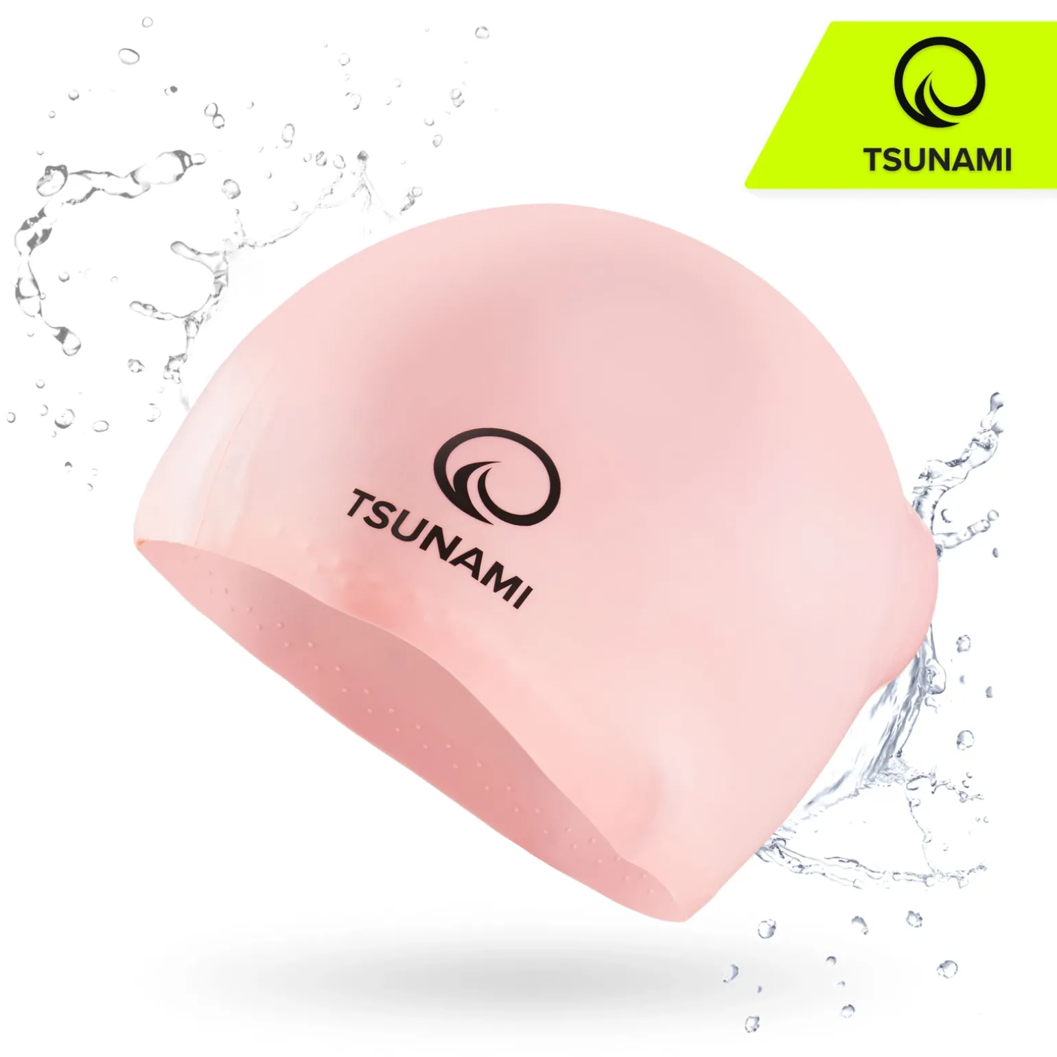 Czepek na basen unisex TSUNAMI różowy