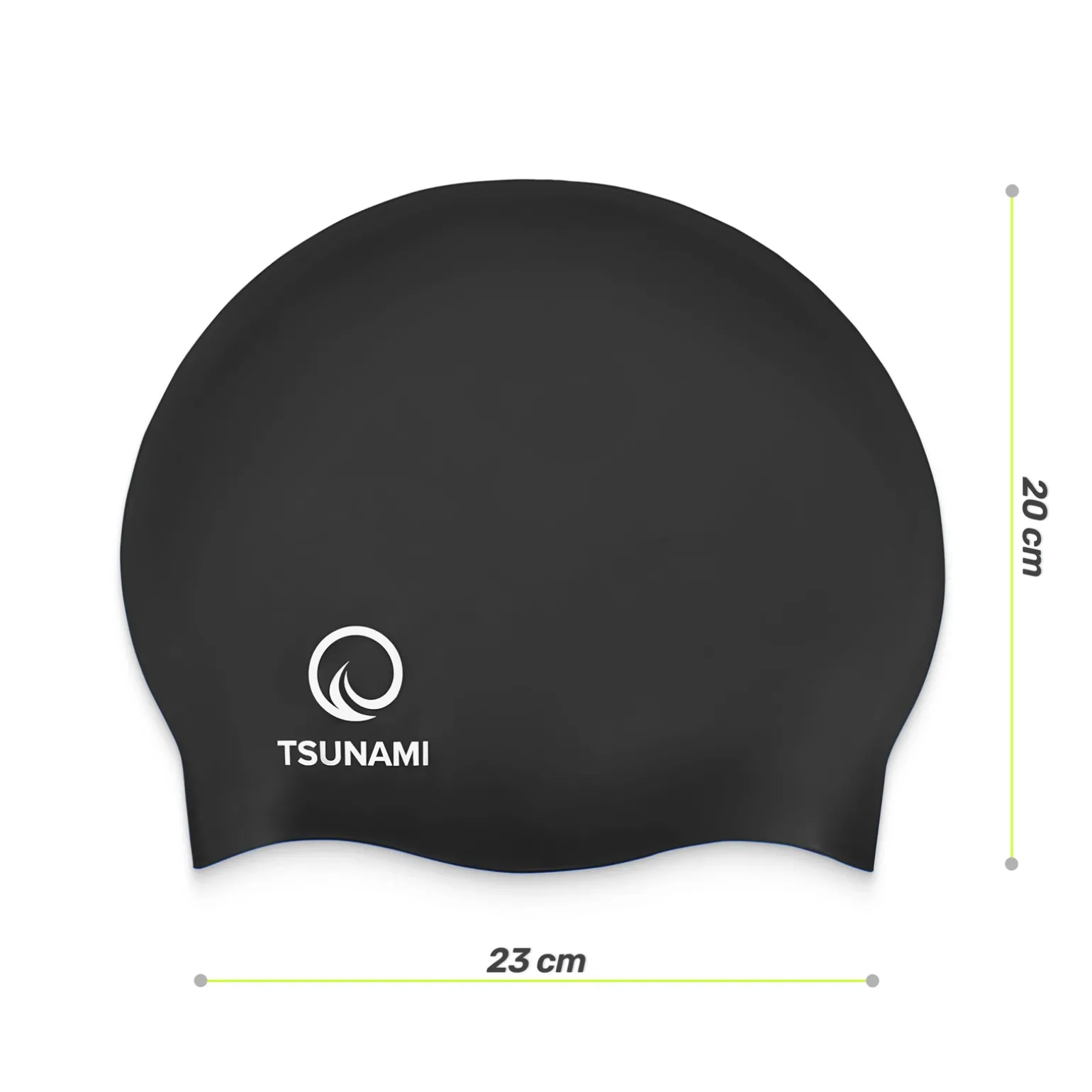 Czepek na basen unisex TSUNAMI PRO czarny
