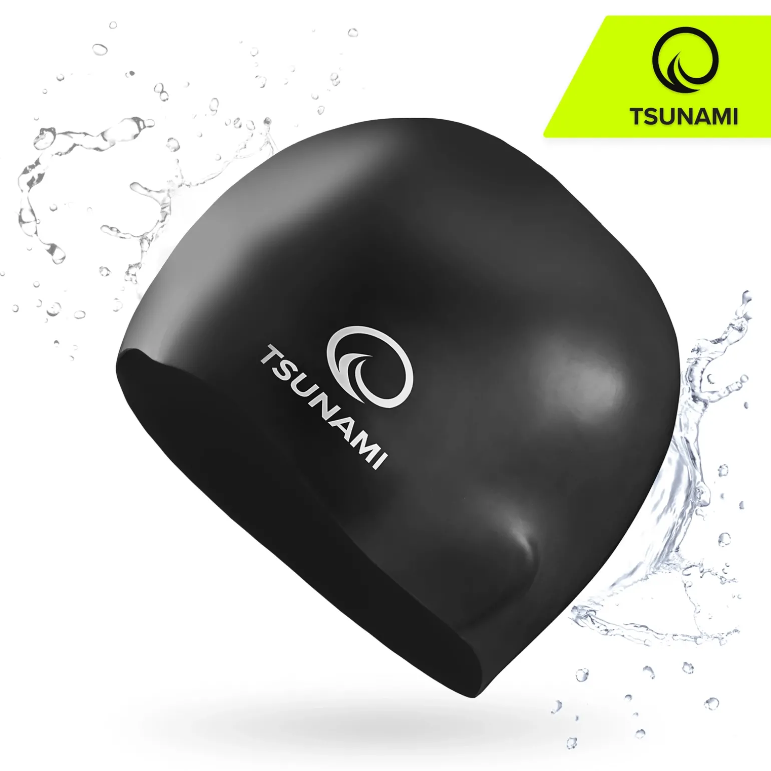 Czepek na basen unisex TSUNAMI PRO czarny