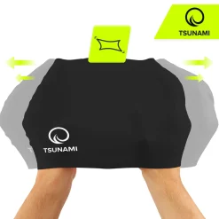 Czepek na basen unisex TSUNAMI czarny