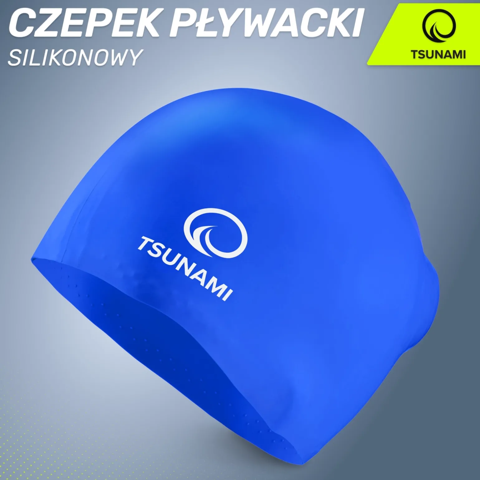 Czepek na basen unisex TSUNAMI granatowy