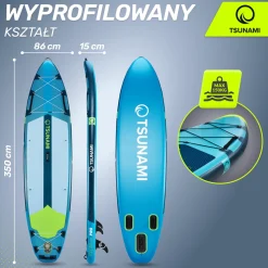 Deska SUP PRO TSUNAMI paddle board 350 cm T15