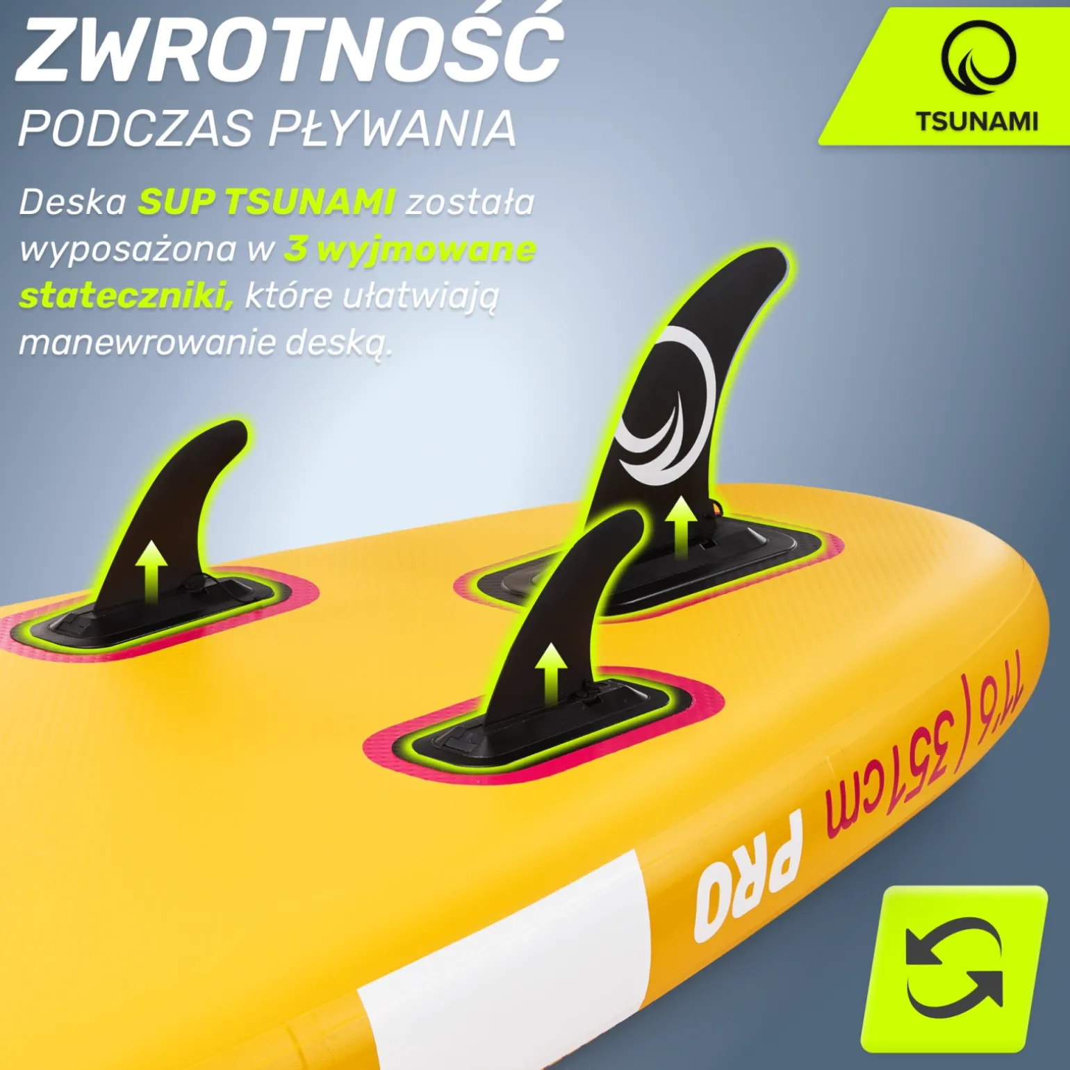 Deska SUP PRO TSUNAMI paddle board 350 cm T11