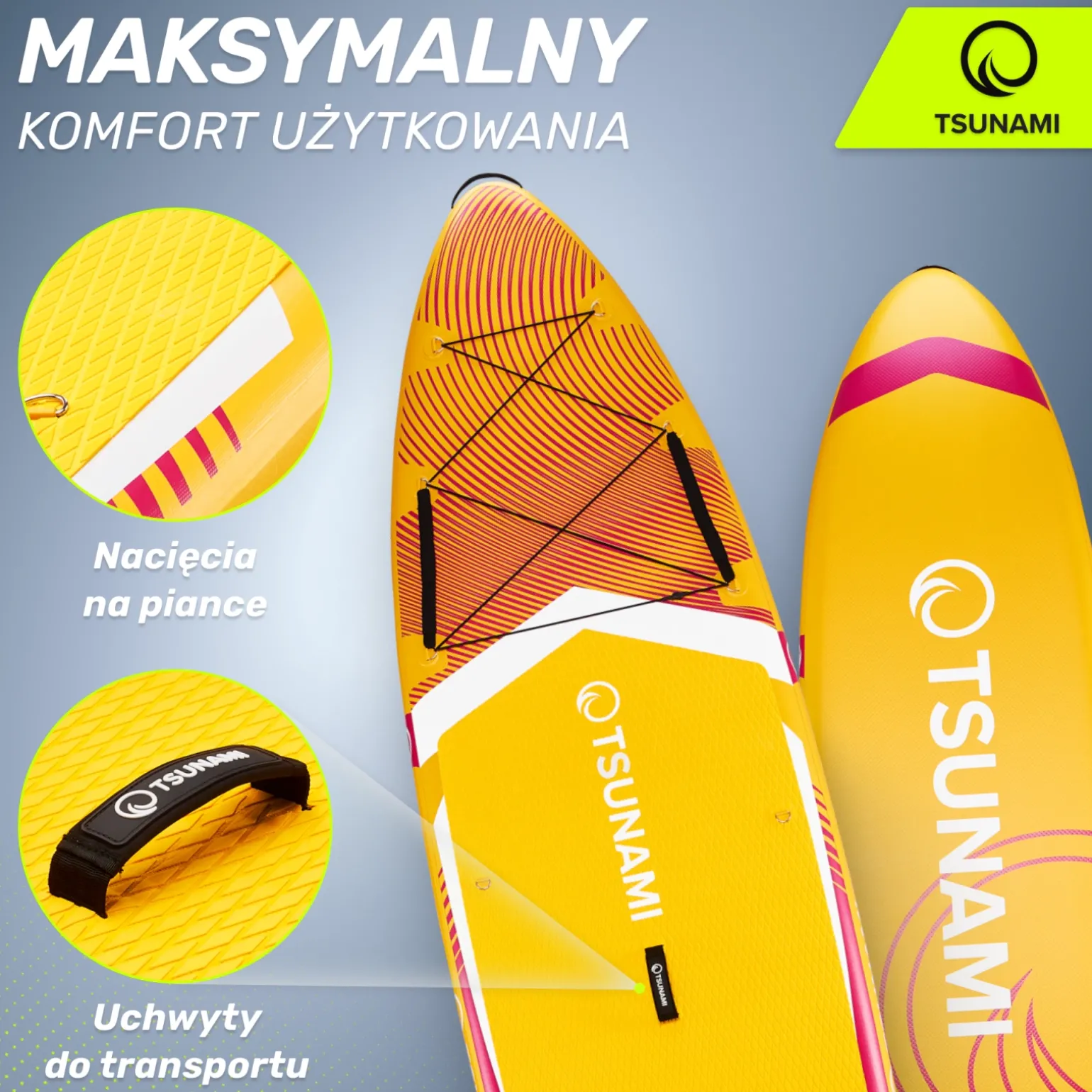 Deska SUP PRO TSUNAMI paddle board 350 cm T11