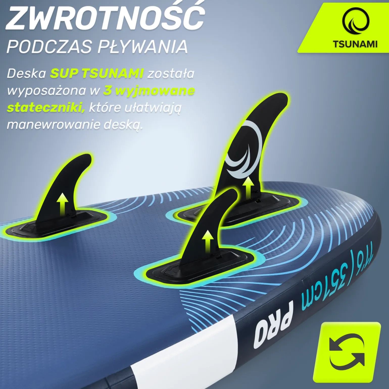 Deska SUP PRO TSUNAMI paddle board 350 cm T12