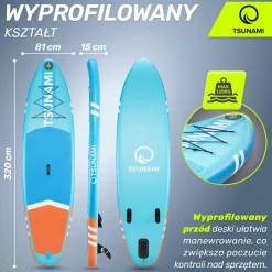 Deska SUP TSUNAMI paddle board 320 cm T02