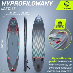 Deska SUP TSUNAMI paddle board 350 cm T03