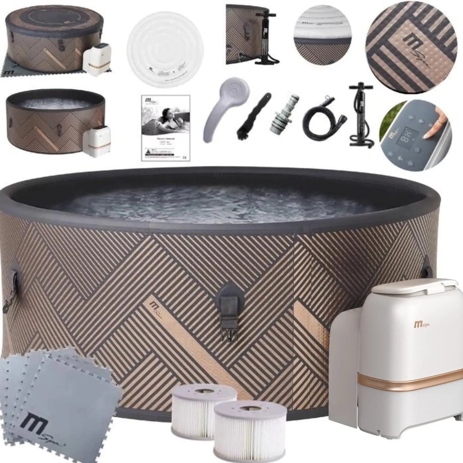Dmuchane spa ogrodowe MSpa MONO ECO WIFI 6-osobowe