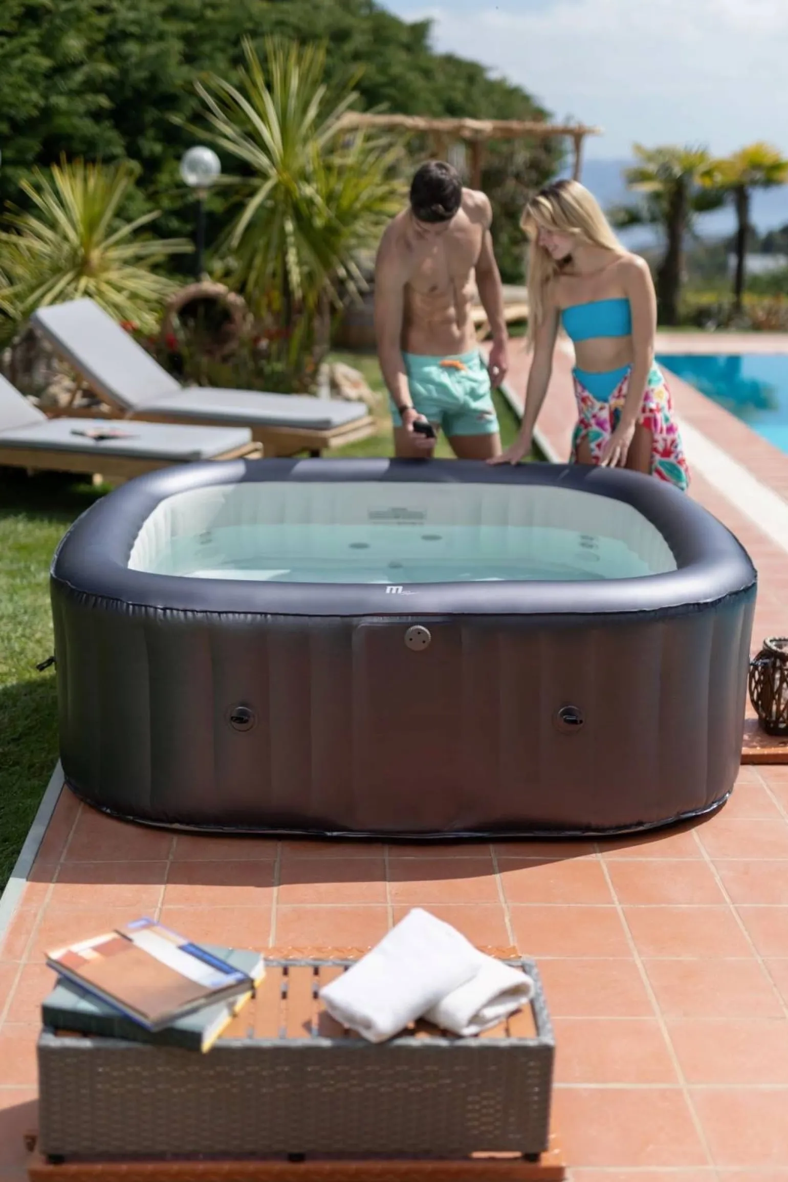Dmuchane spa ogrodowe MSpa OTIUM 6-osobowe + bicze wodne