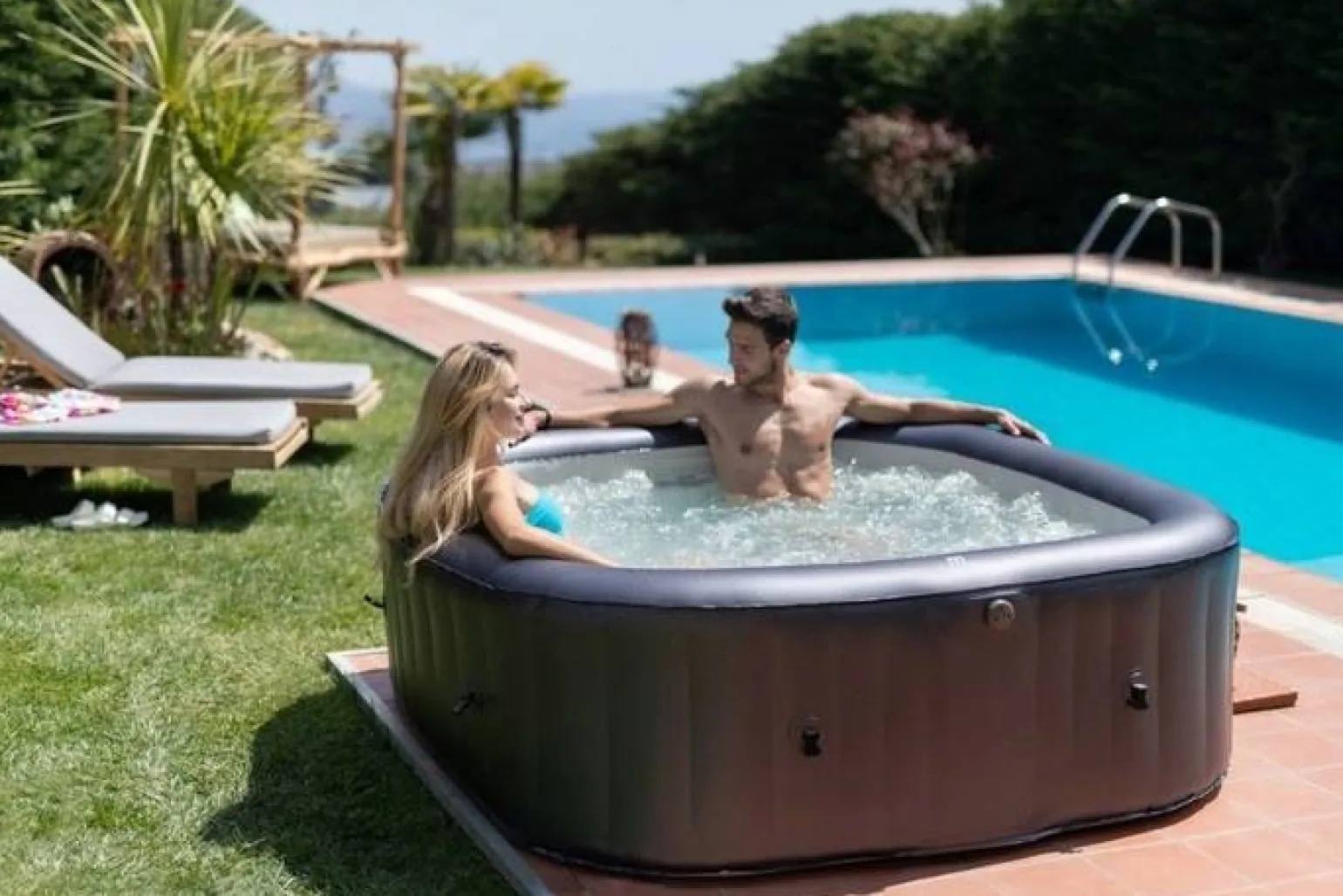 Dmuchane spa ogrodowe MSpa OTIUM 6-osobowe + bicze wodne