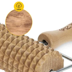 Drewniany roller do masażu ciała duży