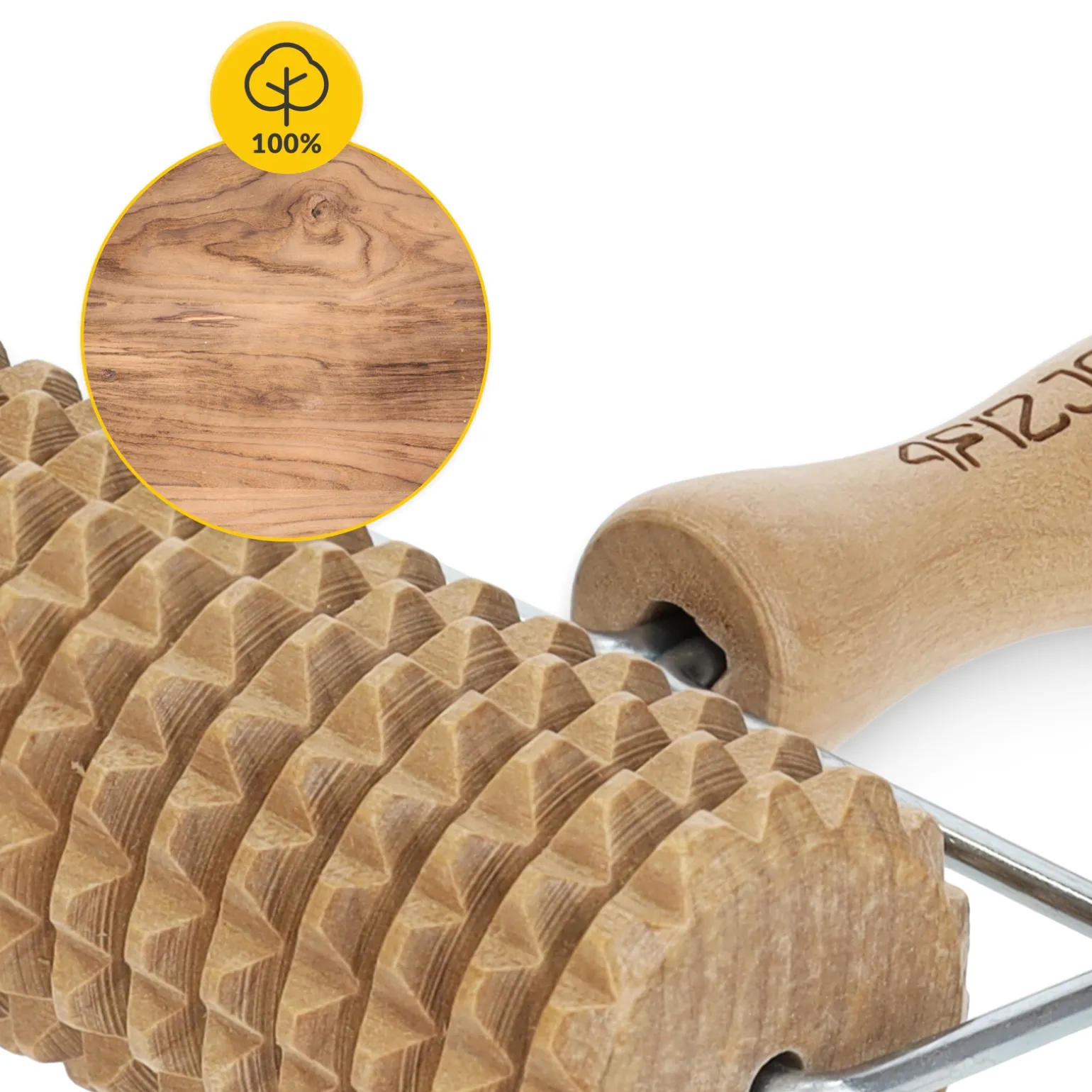Drewniany roller do masażu ciała duży