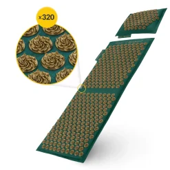 ECO Mata do akupresury z poduszką XL zielona
