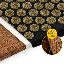 ECO Mata do akupresury z poduszką XL czarna