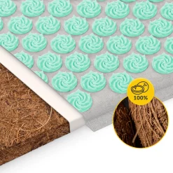 ECO Mata do akupresury z łuskami gryki i kokosem miętowa