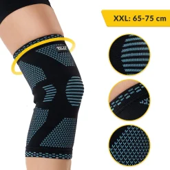 Elastyczna opaska na kolano XXL niebieska